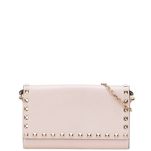 Valentino Rockstud Leather Chain Wallet Shoulder Bag - Picture 1 of 10